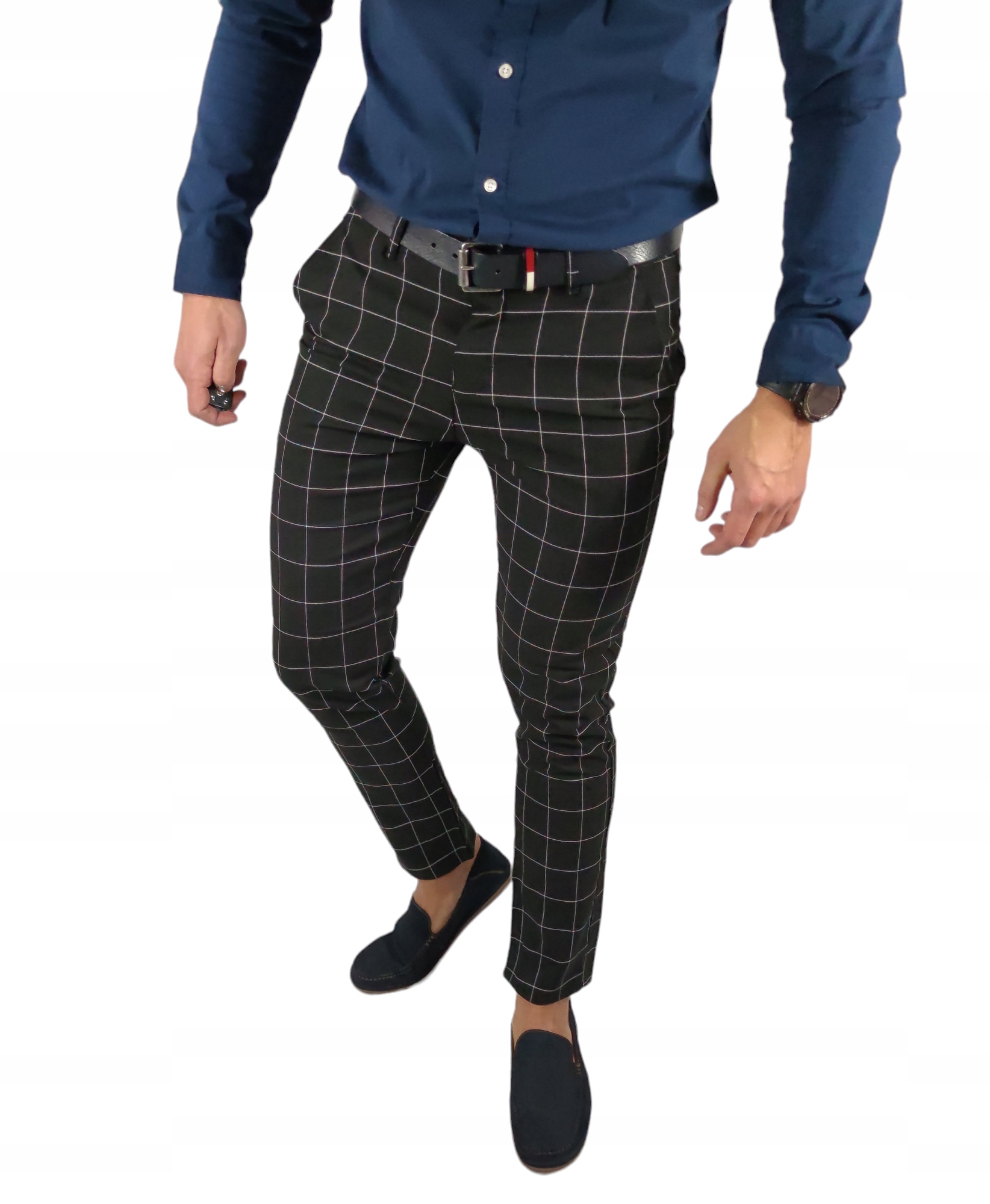 Černé společenské kalhoty typu krata DJ03 W40