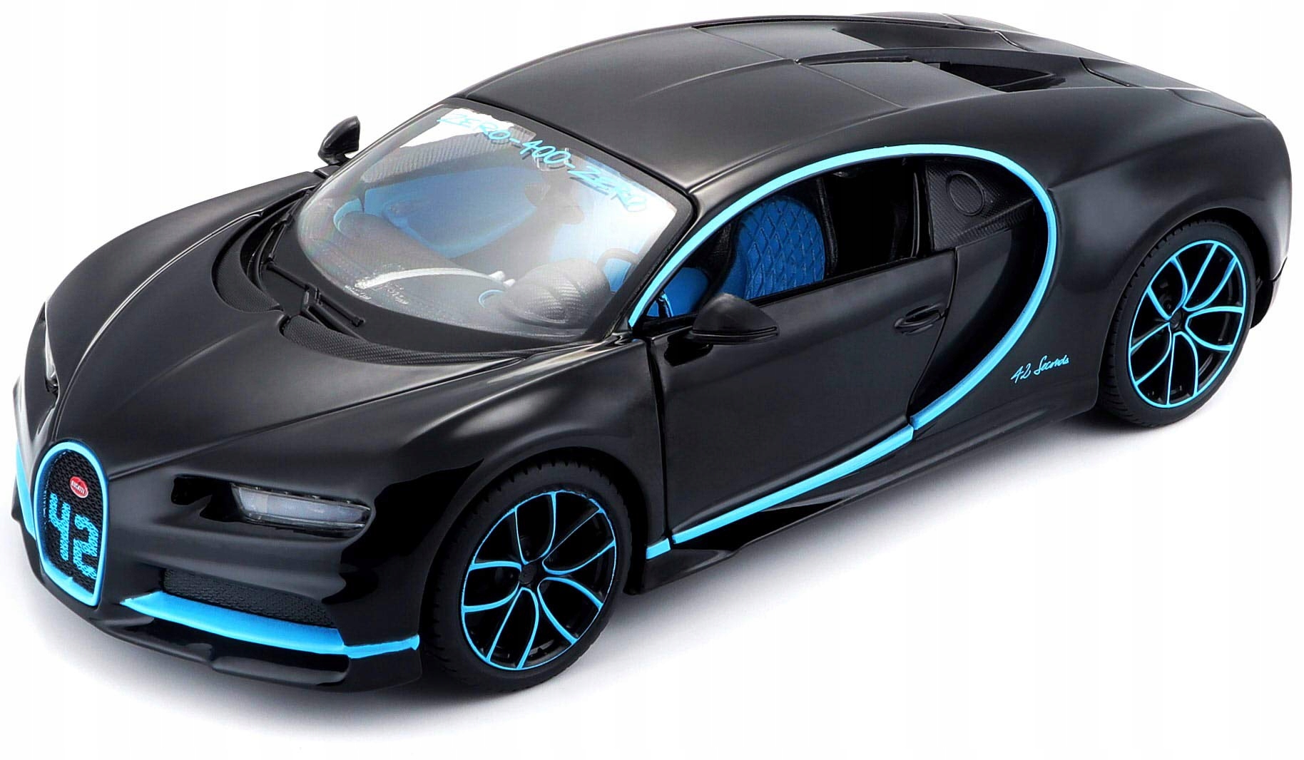 Maisto Bugatti Chiron 1:24 Model 19 cm s otevíracími dveřmi