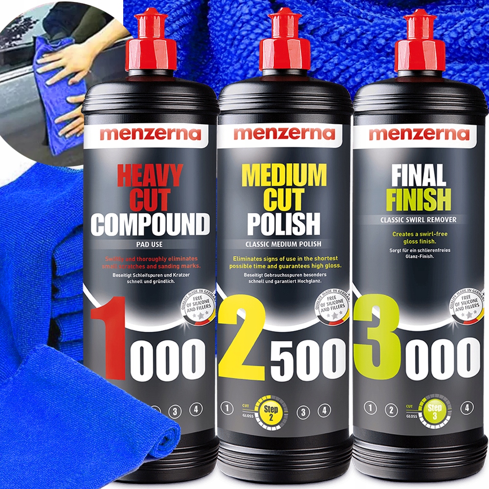 

Zestaw Past Polerskich Menzerna 1000 2500 3000 Pro