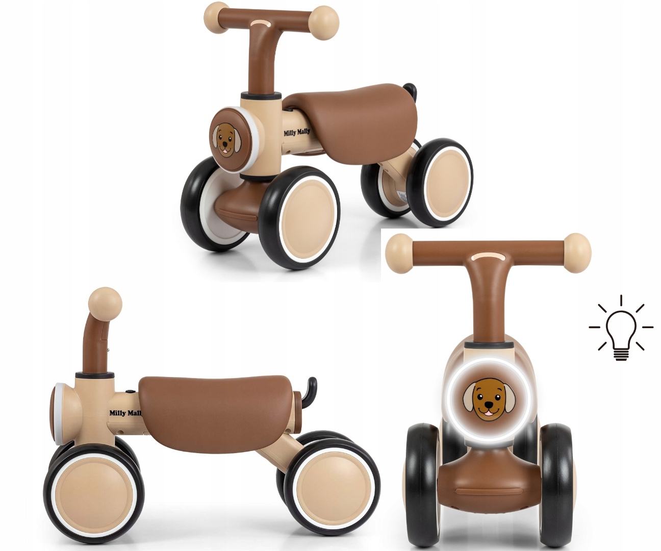 Milly Mally Pojazd jeździk York Beige Na Roczek 12m+