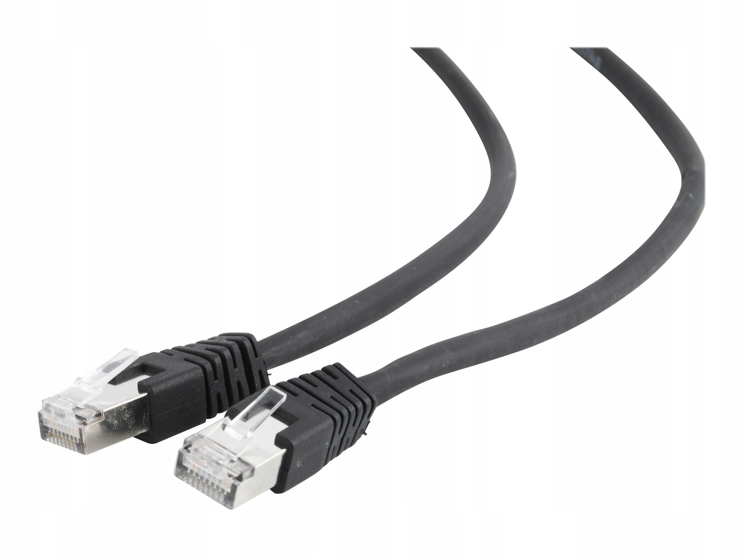 Gembird PP6A-LSZHCU-BK-5M Gembird patchcord RJ45, kat. 6A, Sftp, Lszh, 5m