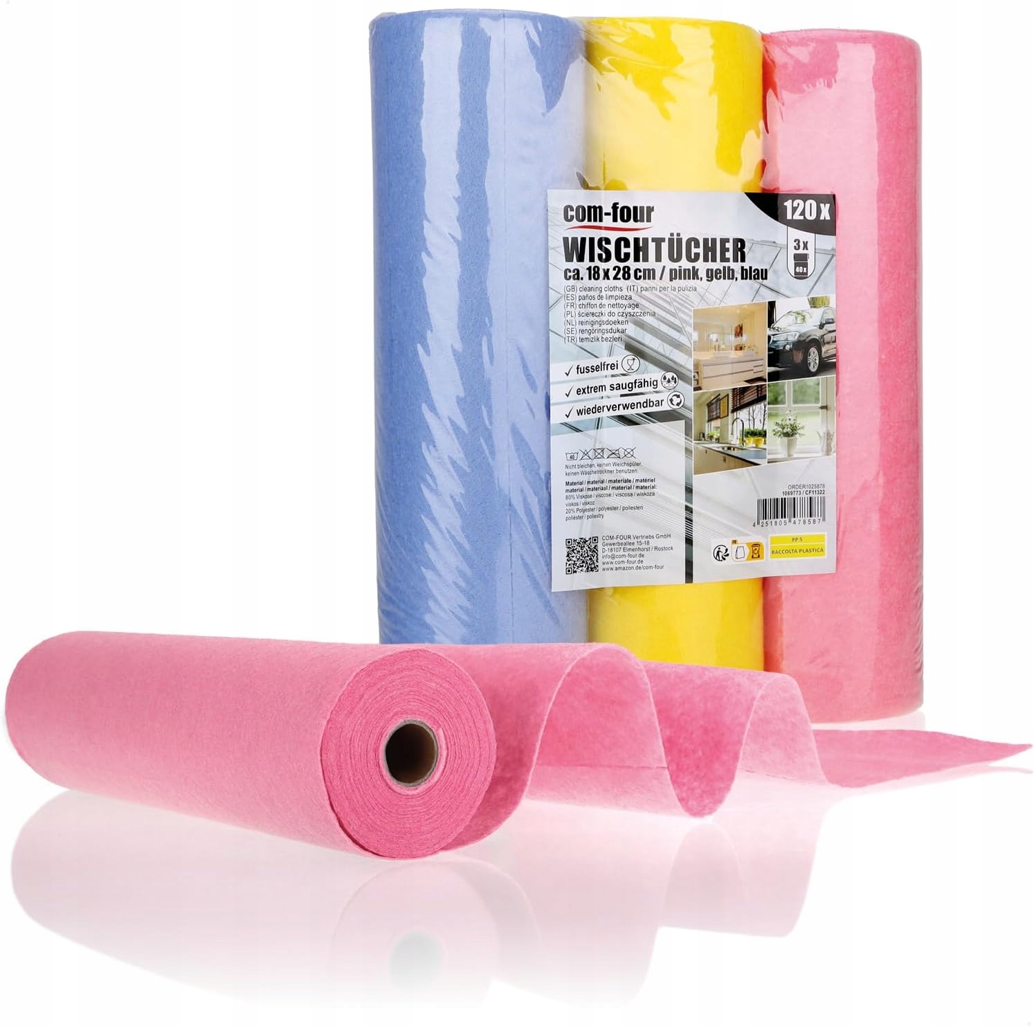 Utěrka Viskóza Kuchyňské domácí utěrky v rolce 3x40ks