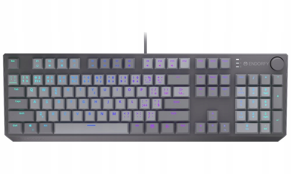 Endorfy mechanická klávesnice Thock V2 drátová Argb red sw. Usb