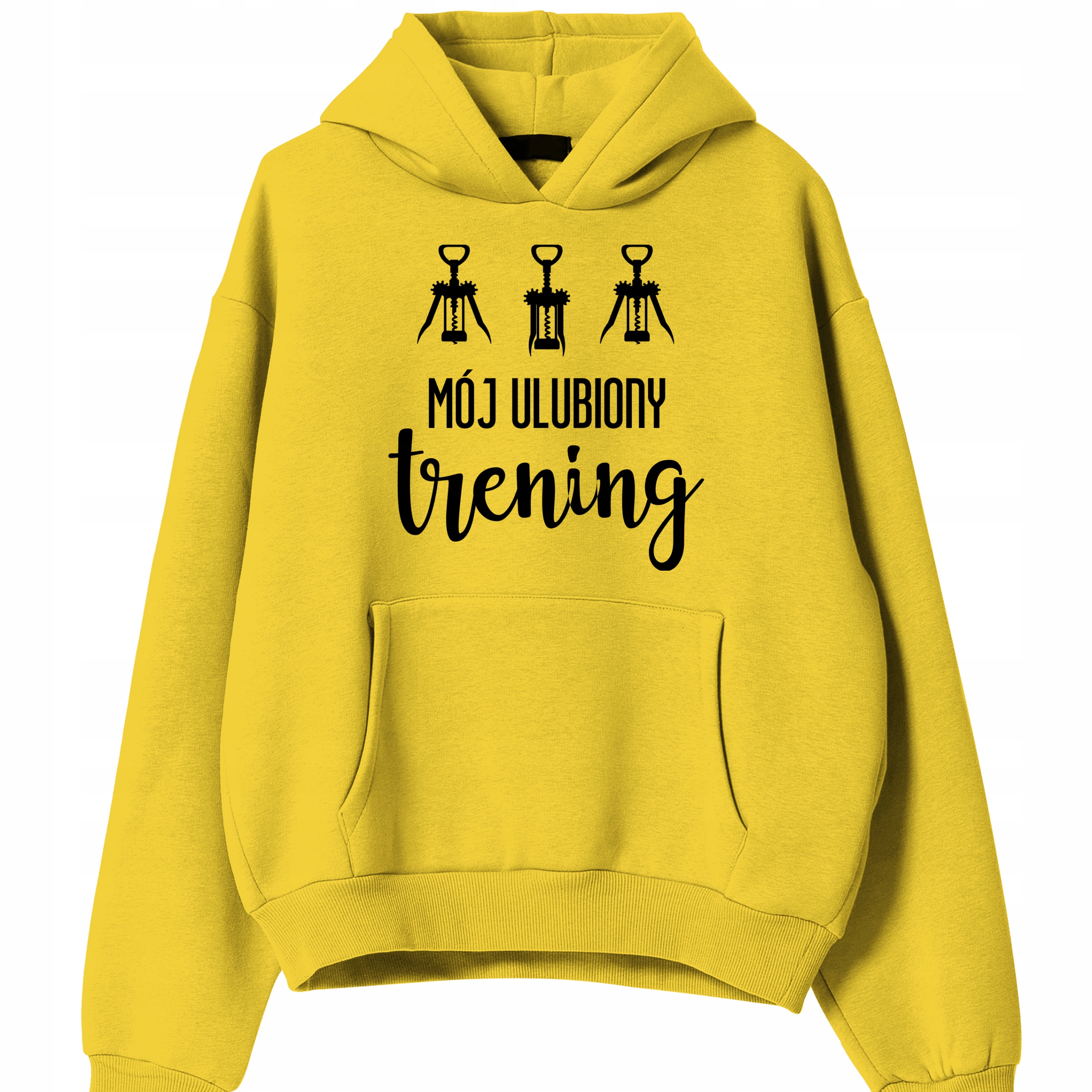 Mikina Žlutá Dárek pro milovnici vína Můj Oblíbený Trénink S