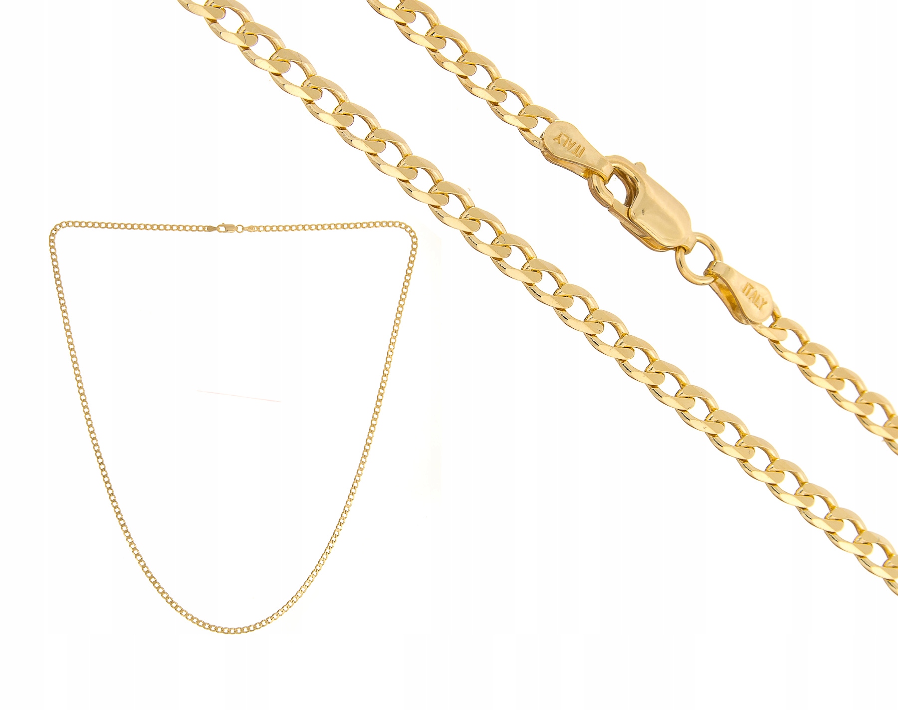 Stříbrný Řetízek Pancr 55 CM 7 Gramů 3,2 MM Zlacený