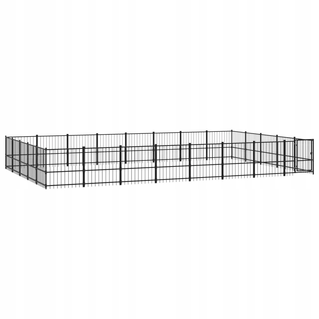 Levně Kotec venkovní pro psa, ocelová, 37,64 m²