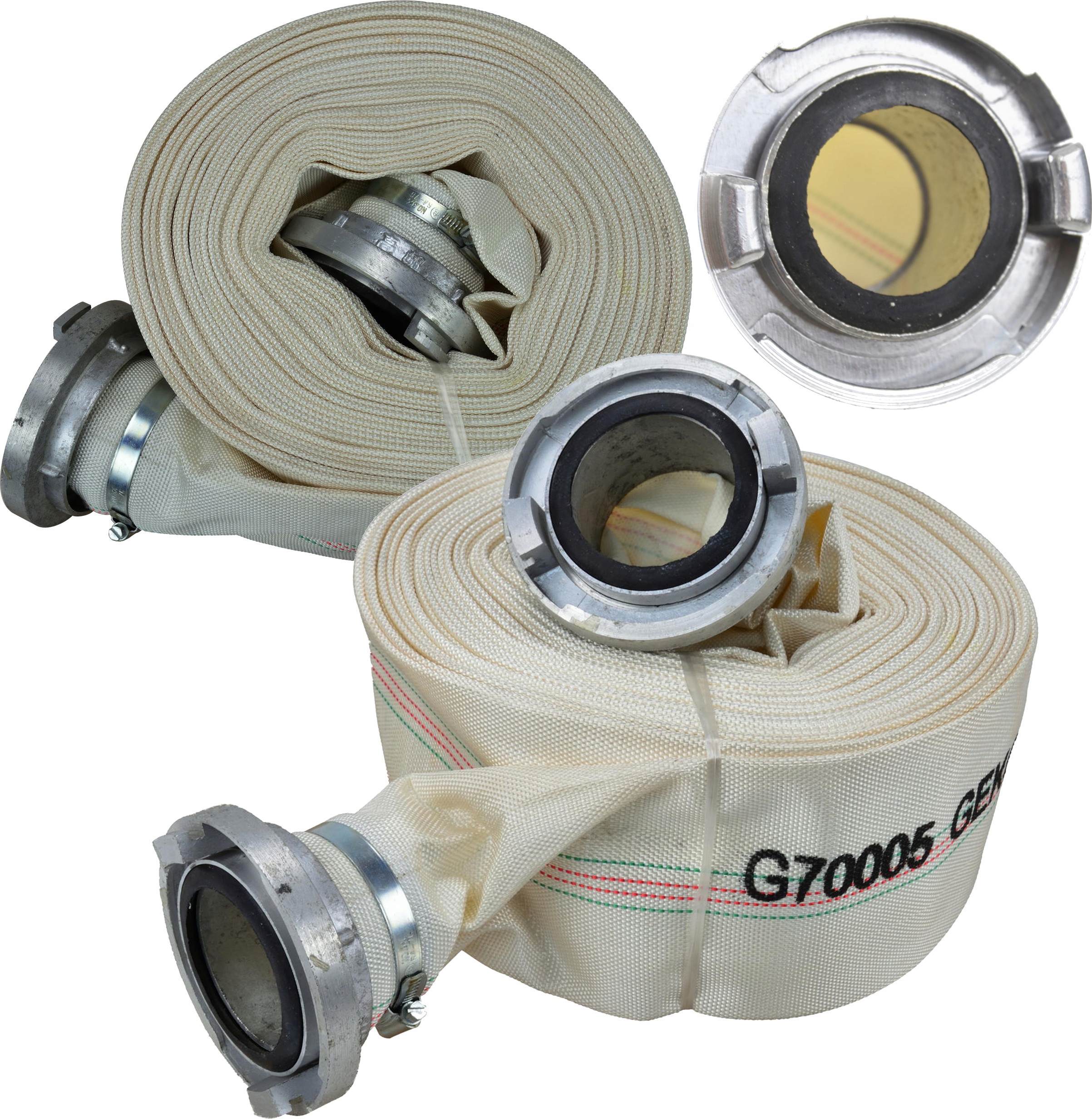 Hadice Hasič Bílá Se Spojkami 8 Bar 3" 75 MM 20 M