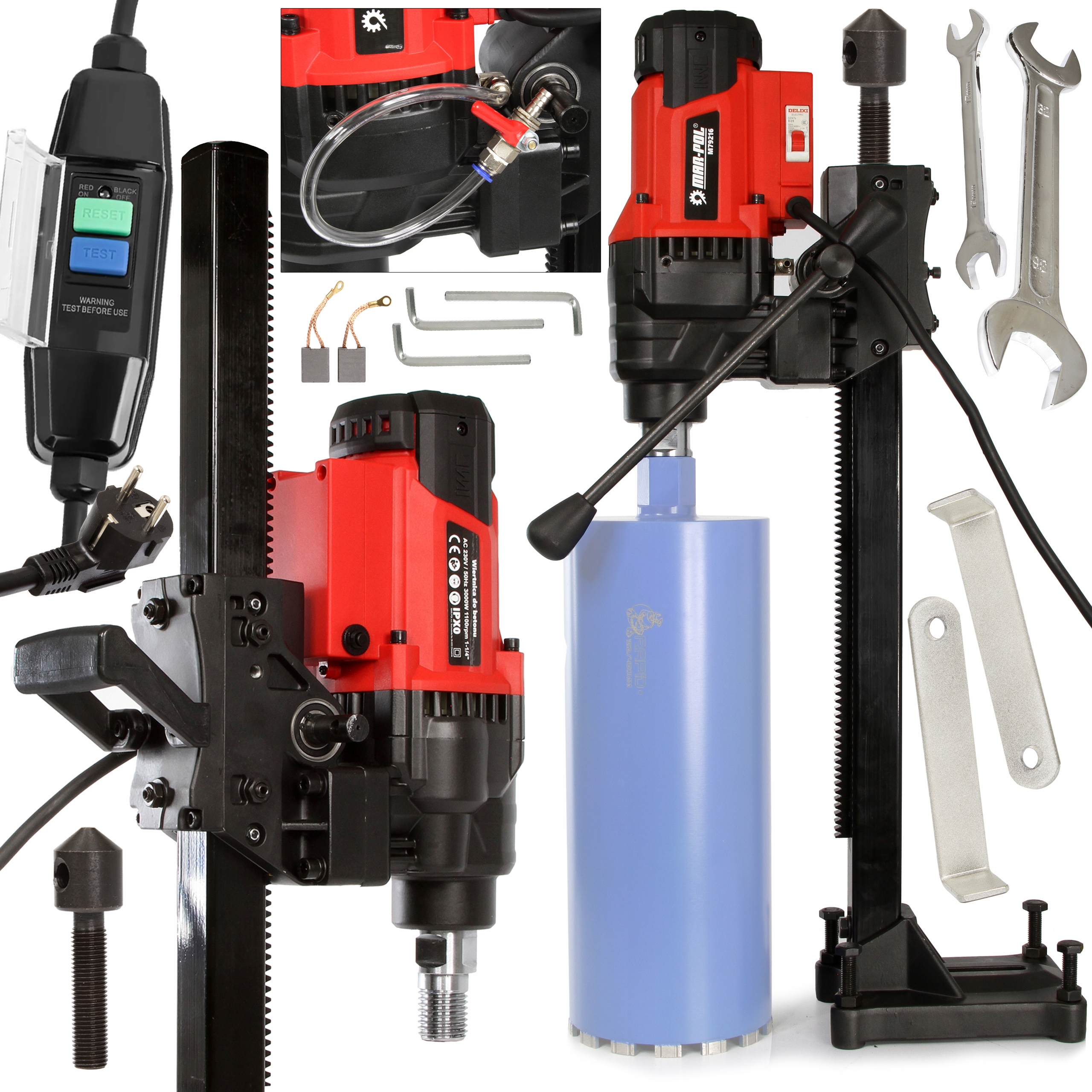 Wiertnica Otwornica Do Betonu 3000W Mar-pol Diamentowa Statyw