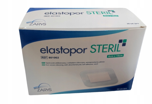 

Elastopor Steril jałowy przylepiec 8x10cm 30szt