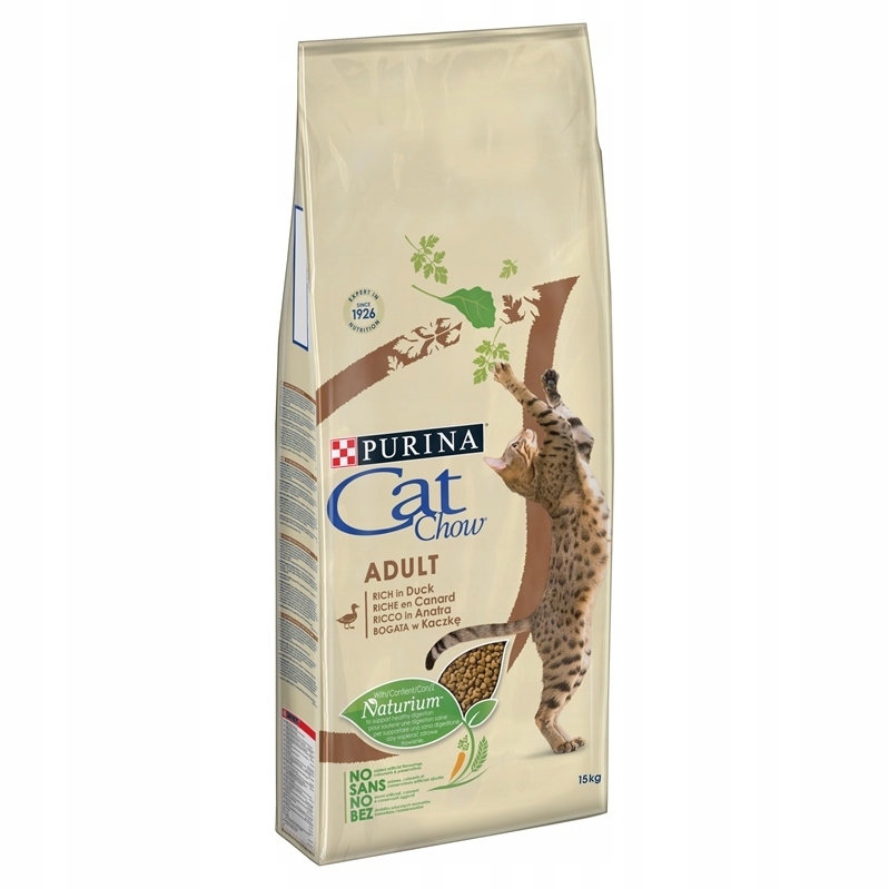 Levně Purina Cat Chow Adult Duck krmivo s kachnou 15 kg