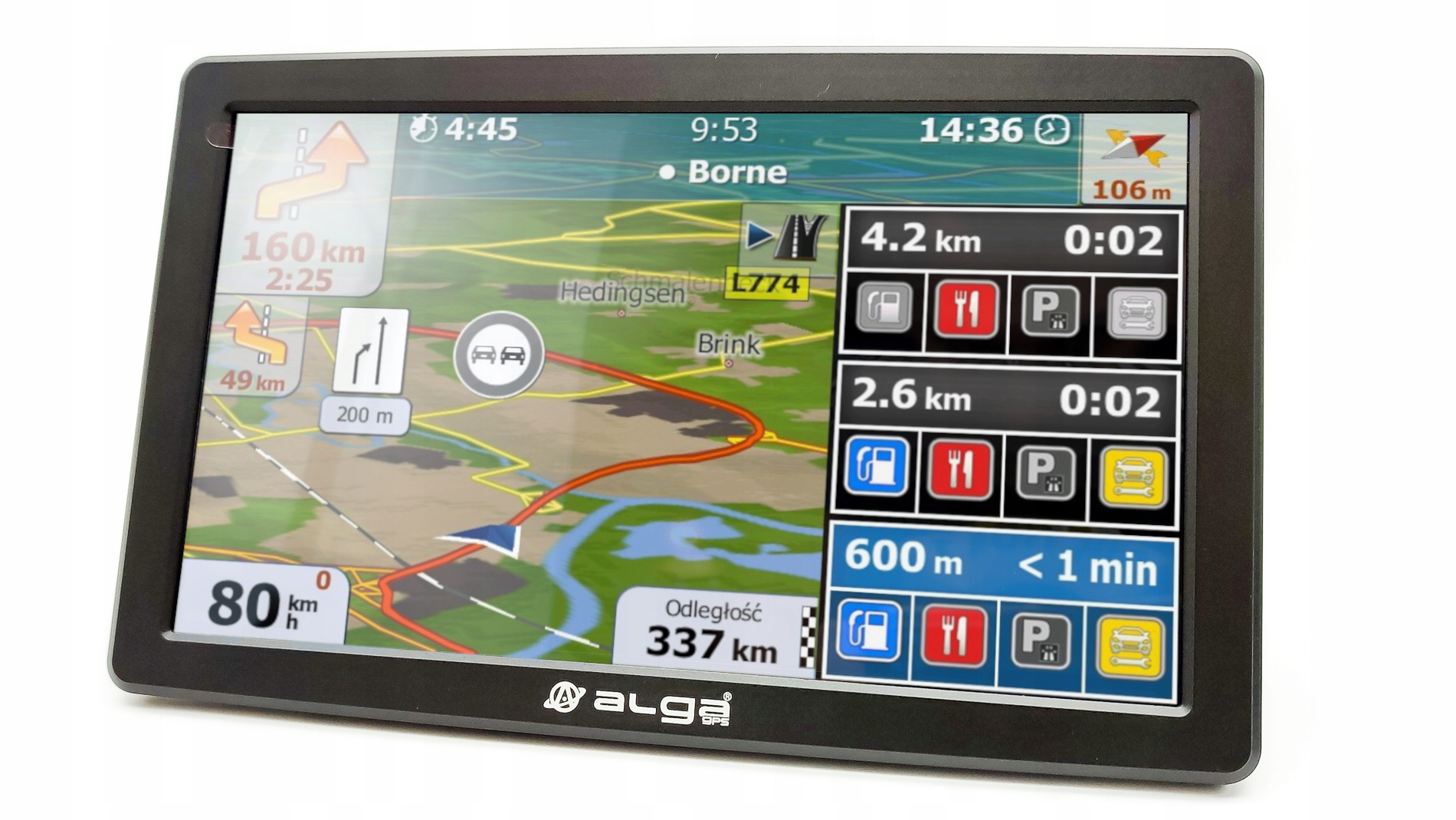 Nawigacja GPS ALGA A9 PRO-512RAM Igo Primo TiR Stan opakowania oryginalne