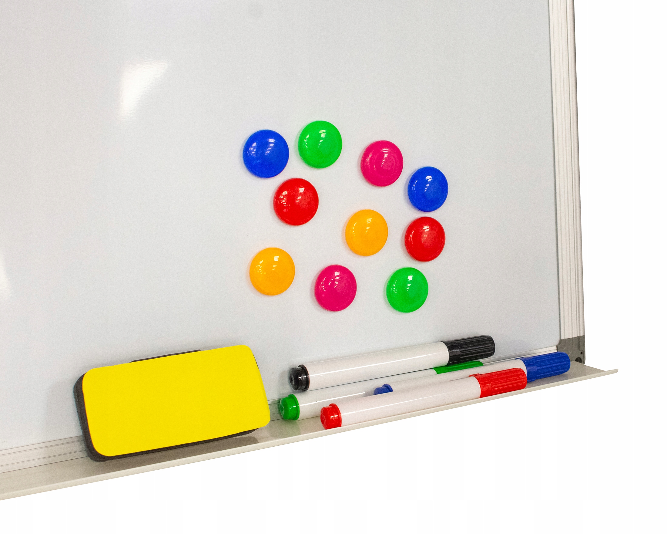 TABLICA MAGNETYCZNA 120x80 SUCHOŚCIERALNA BIAŁA + magnesy markery gąbka Wysokość produktu 80 cm