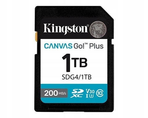 Kingston Karta Sd 1TB Canvas Go Plus 200/MB/s C10 U3 V30
