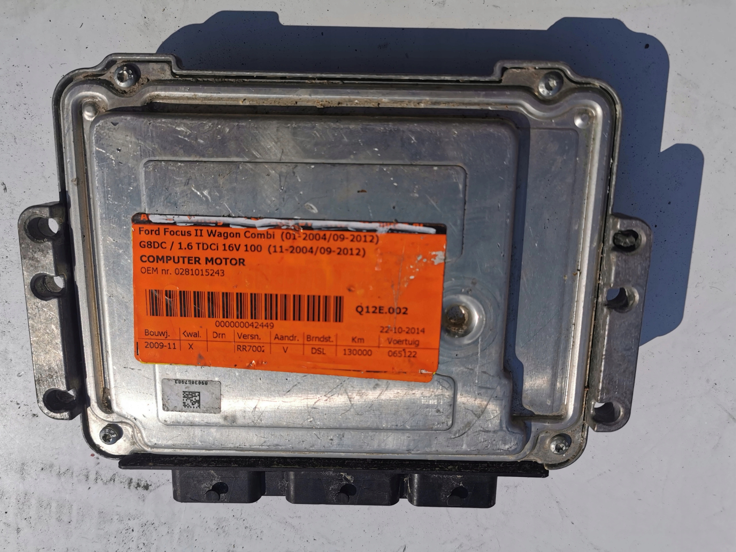 FORD FOCUS 1.6D 0281015243 8M51-12A650-YE computer
