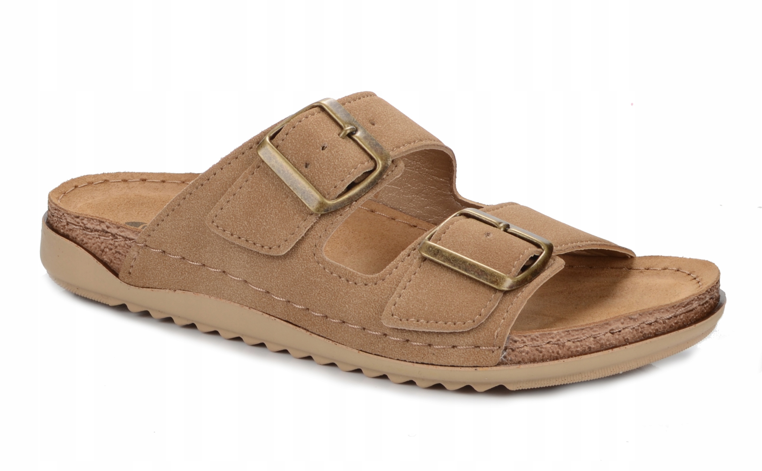 Klapki Damskie Inblu AA68 Medyczne Wkładka Skóra Lato 40