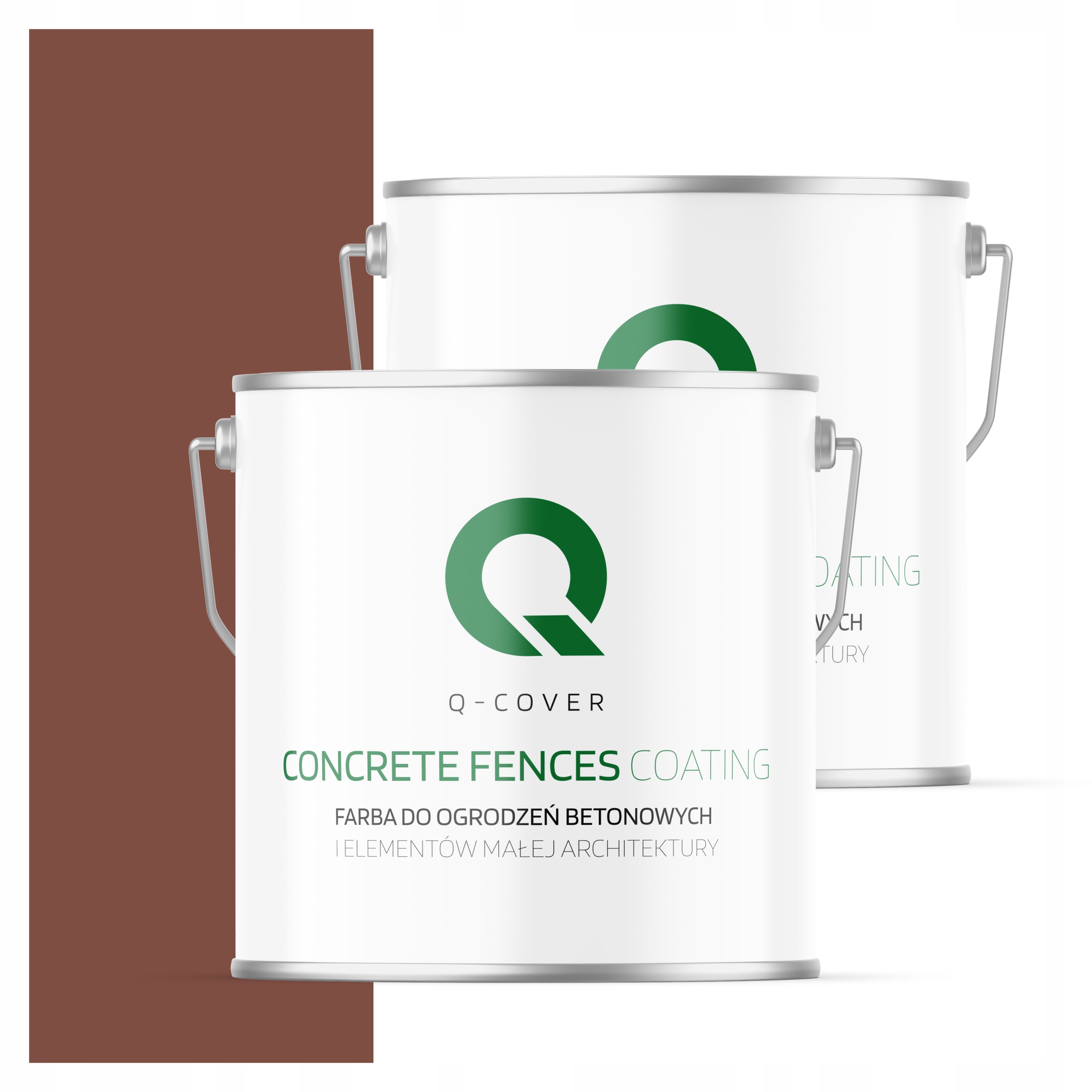 Farba Na Maľovanie Plotov A Betónových Kvetináčov Farba Hnedá Tmavá 5 L