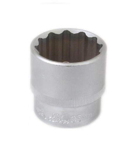 Asta Nasadka 1/2” 12-KĄTNA 35mm Klucz Nasadowy dwunastokątny Cr-V