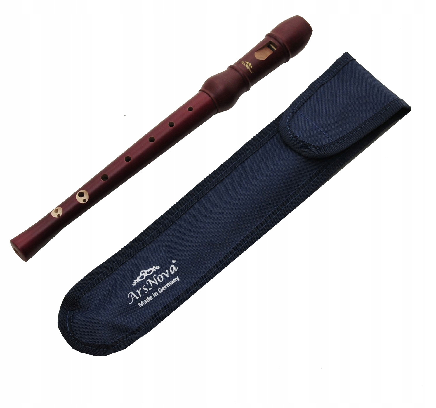 FLET DREWNIANY SOPRANOWY BAROKOWY / SZKOLNY Z POKOWCEM, WYCIOREM I TABELĄ Stan opakowania oryginalne