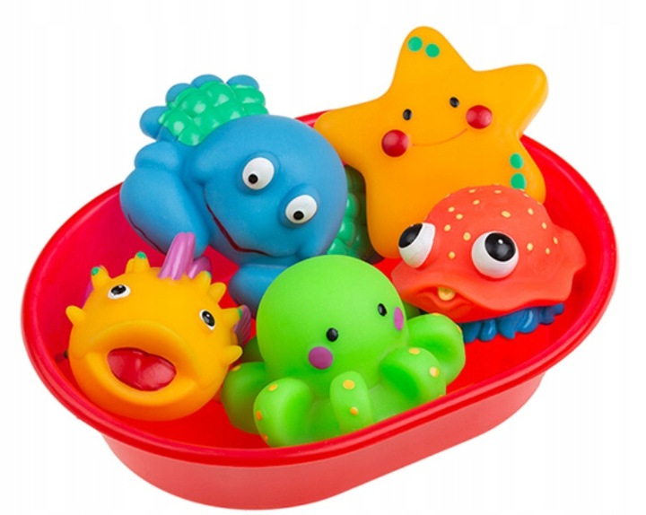 TULLO ZABAWKI DO KĄPIELI WANNY ZWIERZĄTKA 5 szt. 125
