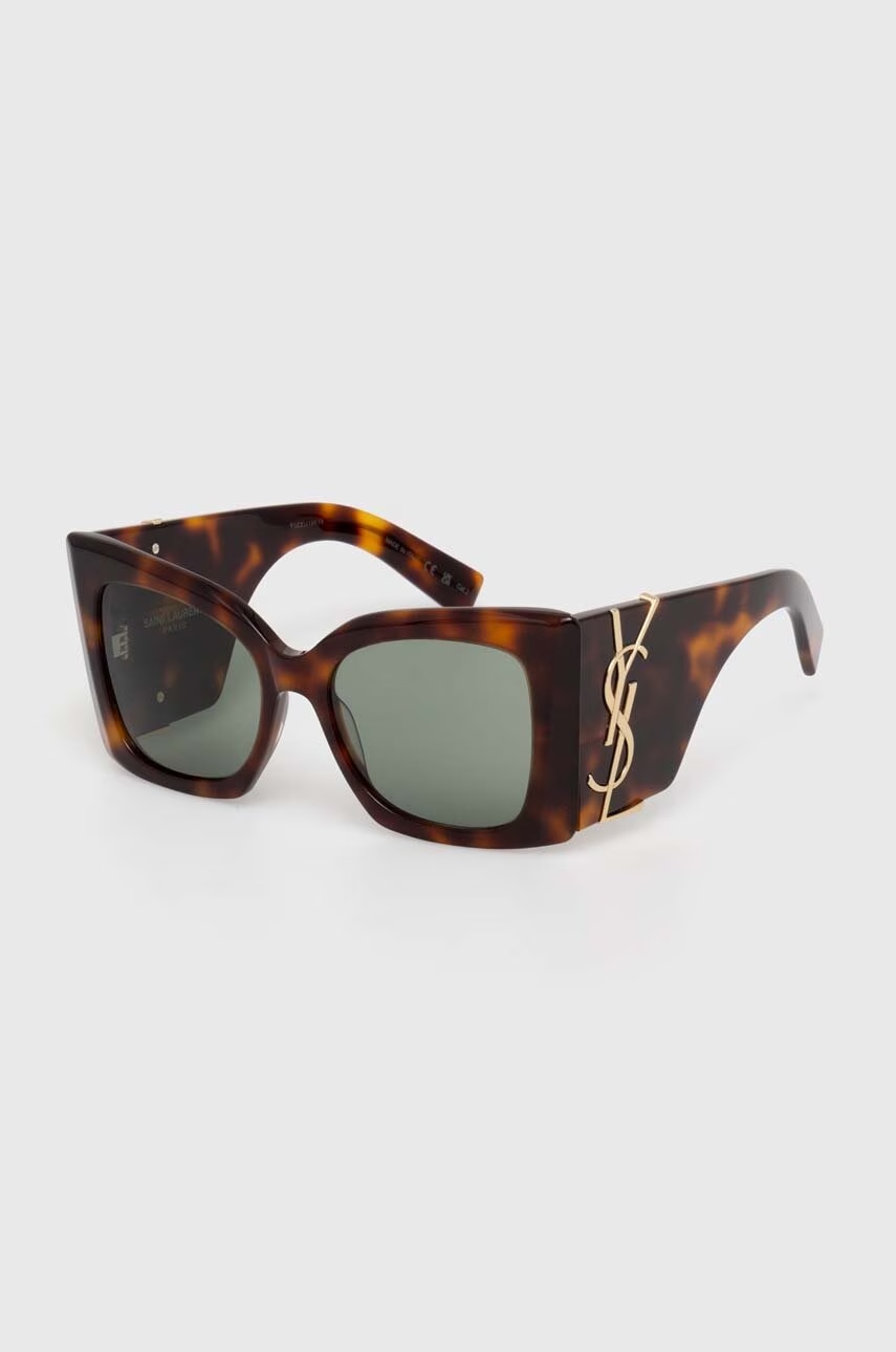 Okulary przeciwsłoneczne Saint Laurent Sl M119 Blaze damskie, Havana