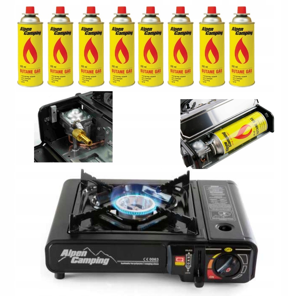 Plynový vařič 8 kartuší