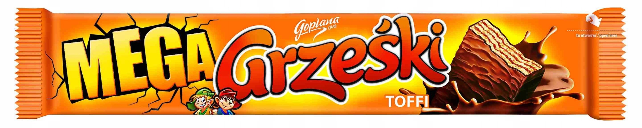 Levně Oplatka Grześki Goplana toffi v mléčné čokoládě 50 g sada 32 kusů