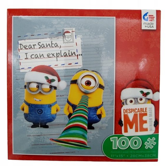 

Minionki Puzzle 100 Elementów Święta