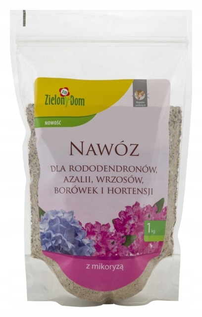 

Nawóz rododendron azalia wrzos 1kg Zielony Dom