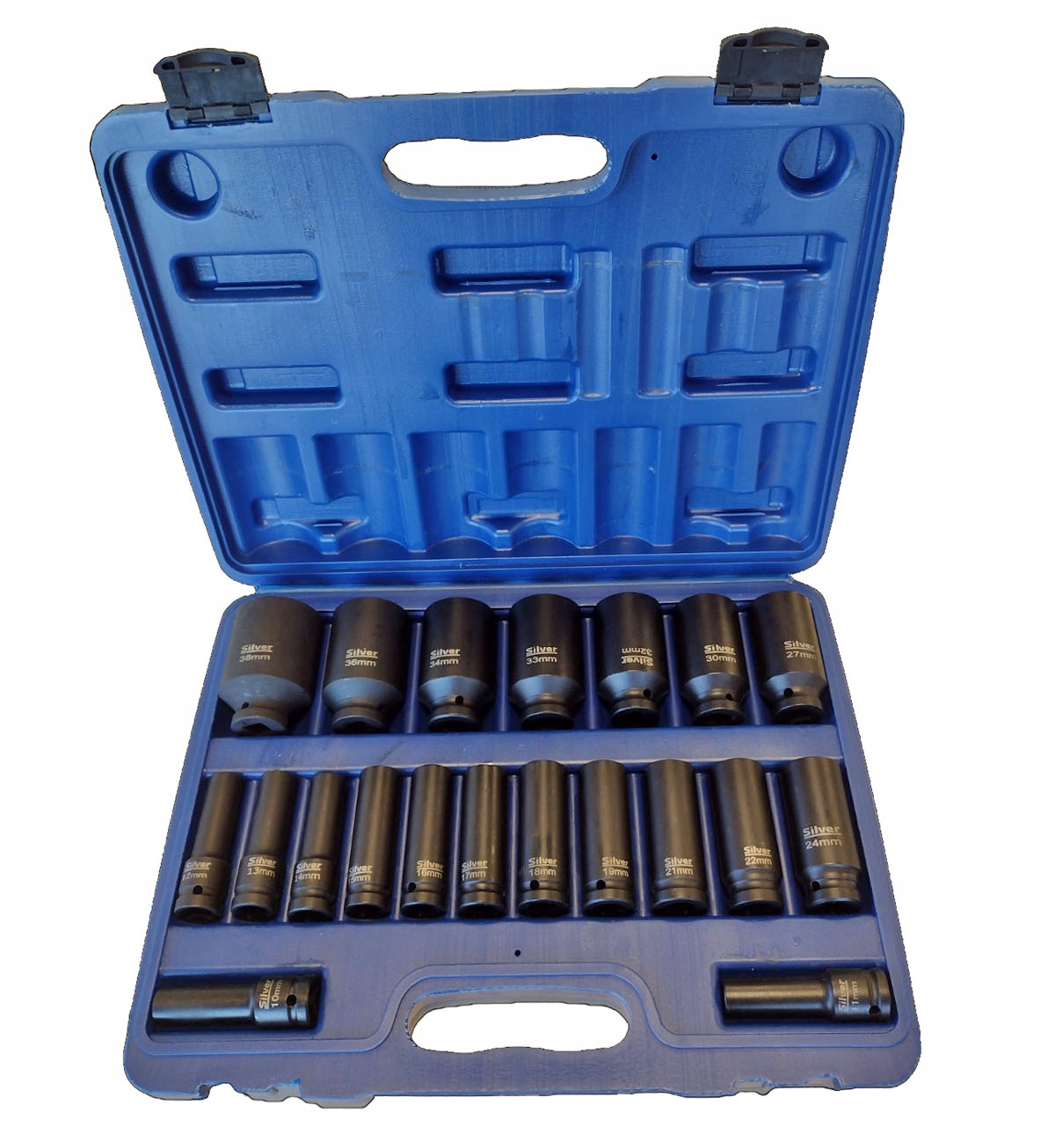 Zestaw Nasadki udarowych długich 1/2 20szt 10-38mm