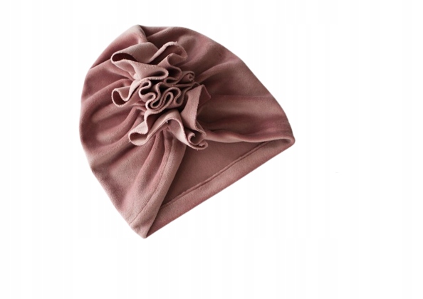 

Czapka turban welur brudny róż 48-50