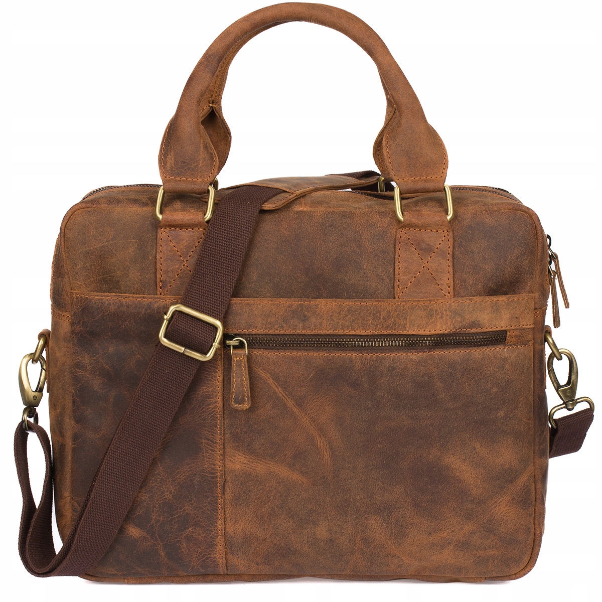 Pánská kožená velká taška A4 na notebook 15,6" XL do práce i na cesty