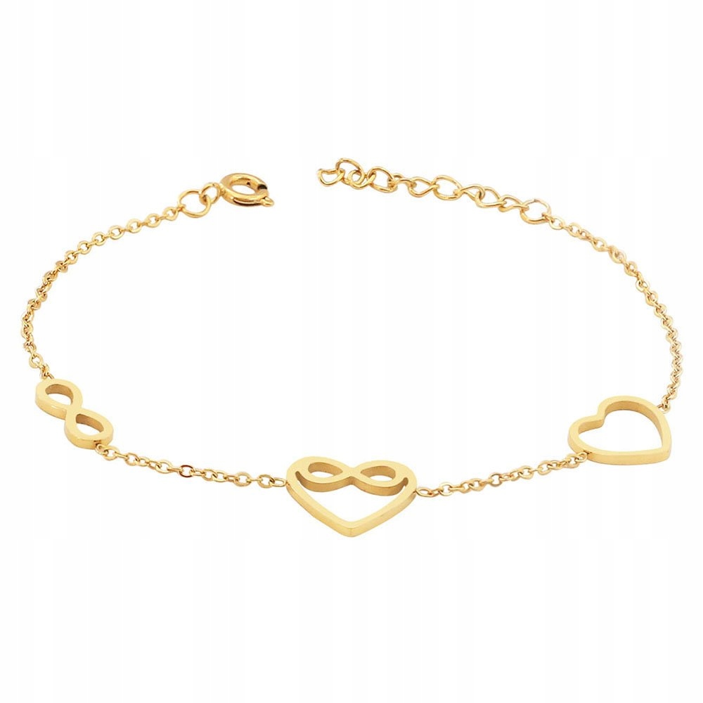 

Bransoletka Stal Chirurgiczna 316L Pozłacana 14K
