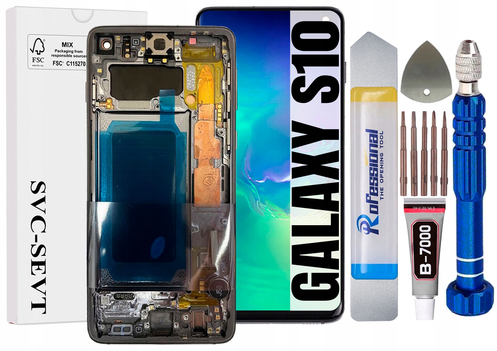 Displej Pro Samsung Galaxy S10 G973 G973F Originál Oem LCD Displej +rámeček