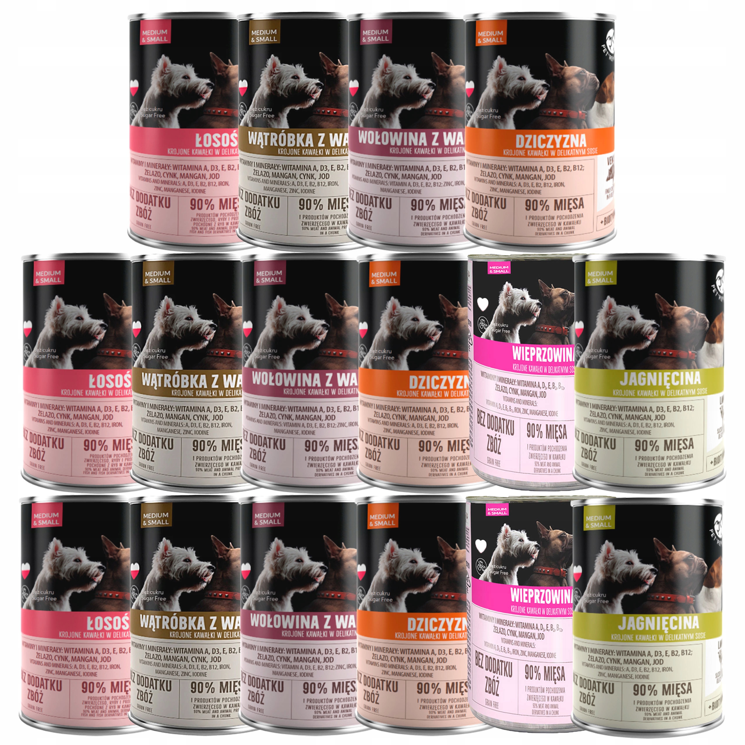 Pet Republic krmivo pro psy mix chutí 16 x 400 g