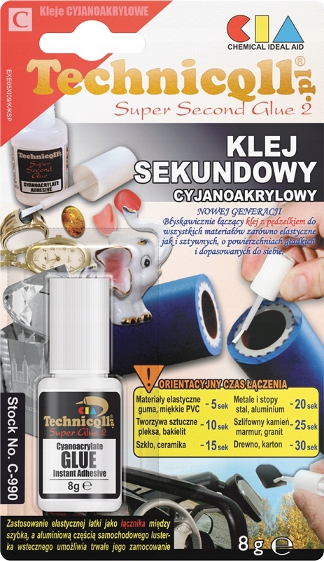 

Klej Sekundowy Cyjanoakrylowy Klej C-990