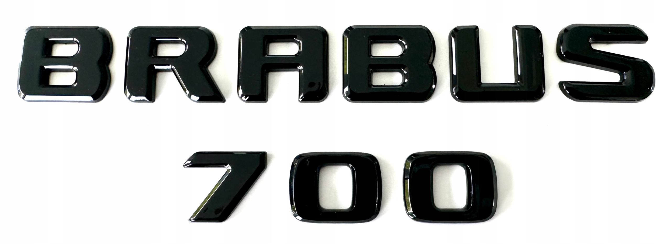 Mercedes-Benz Brabus 700 emblém znak nápis čierna