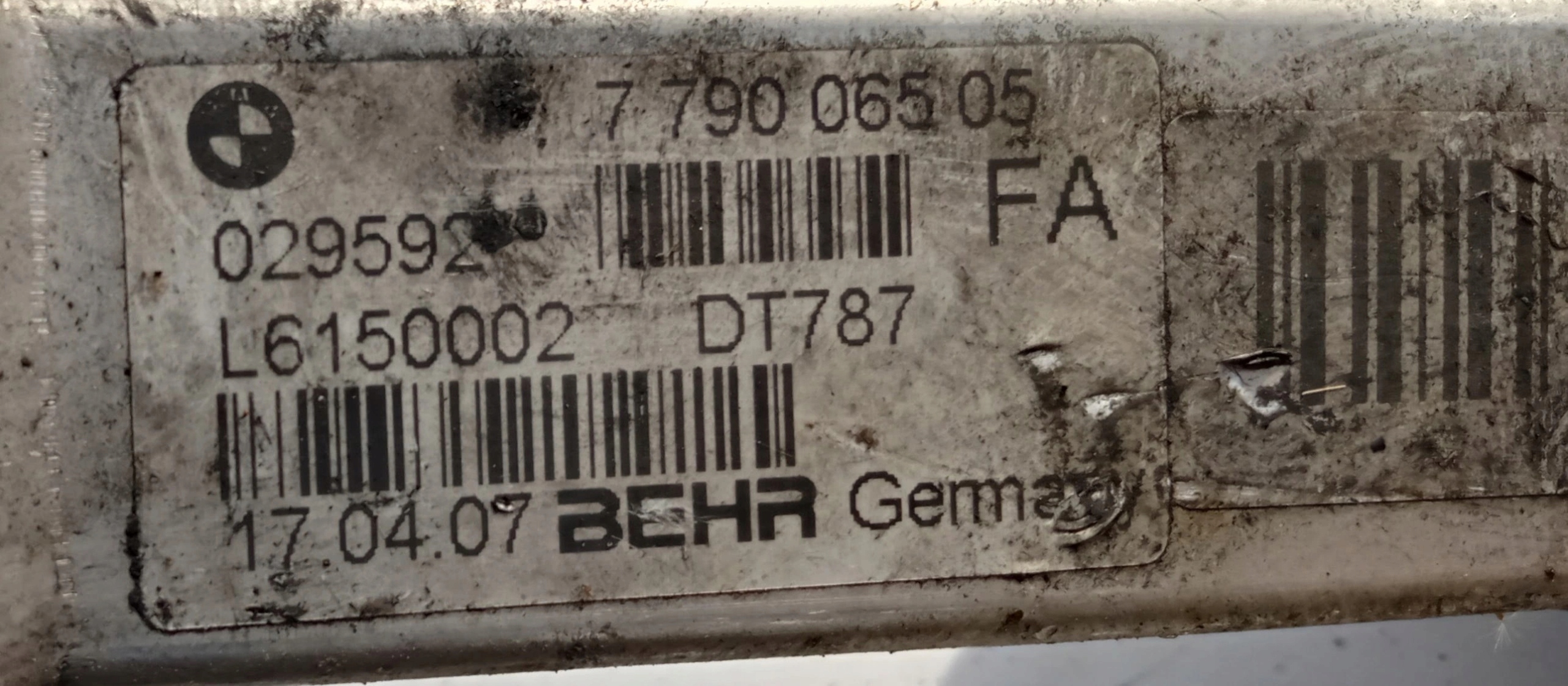 BMW E90 E60 Kühler Kühler Gase EGR M57