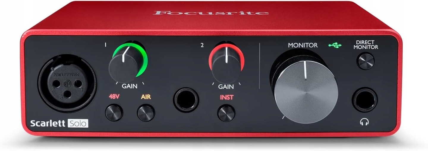Interfejs 2-kanałowy Audio Usb 2.0 Focusrite Scarlett Solo 3rd Gen
