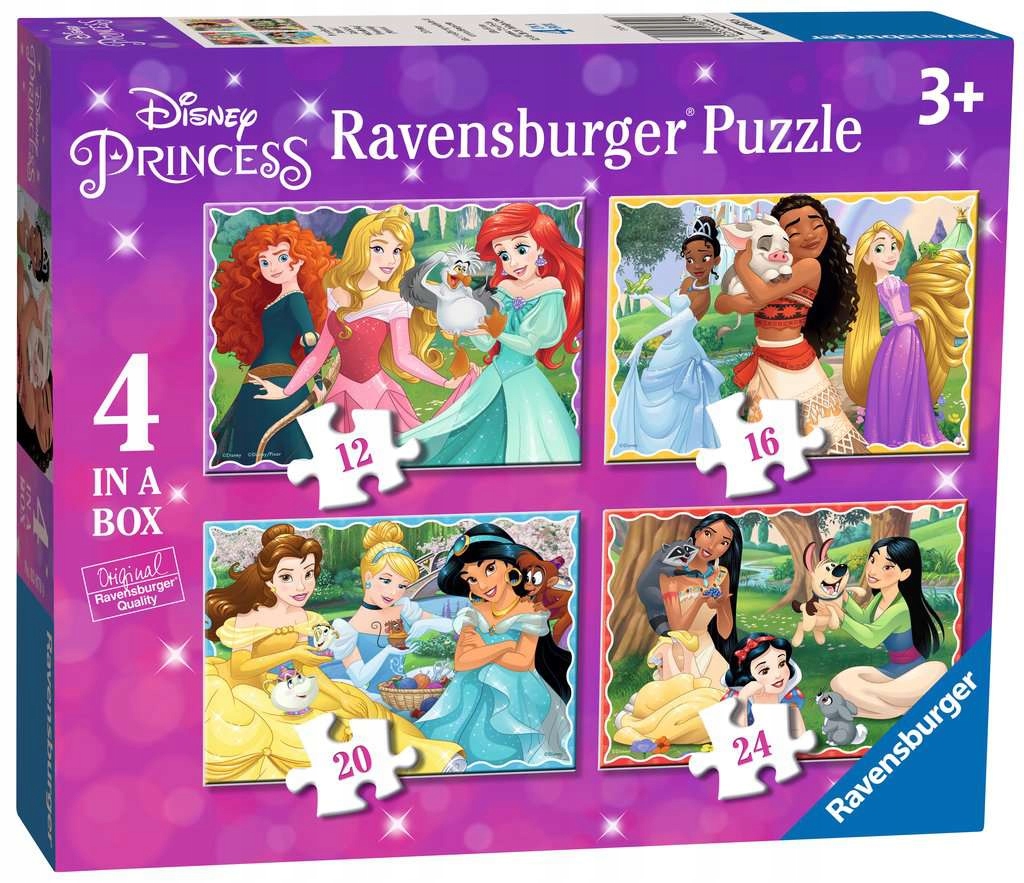 

Ravensburger Puzzle 4w1 Disney Princess 030798