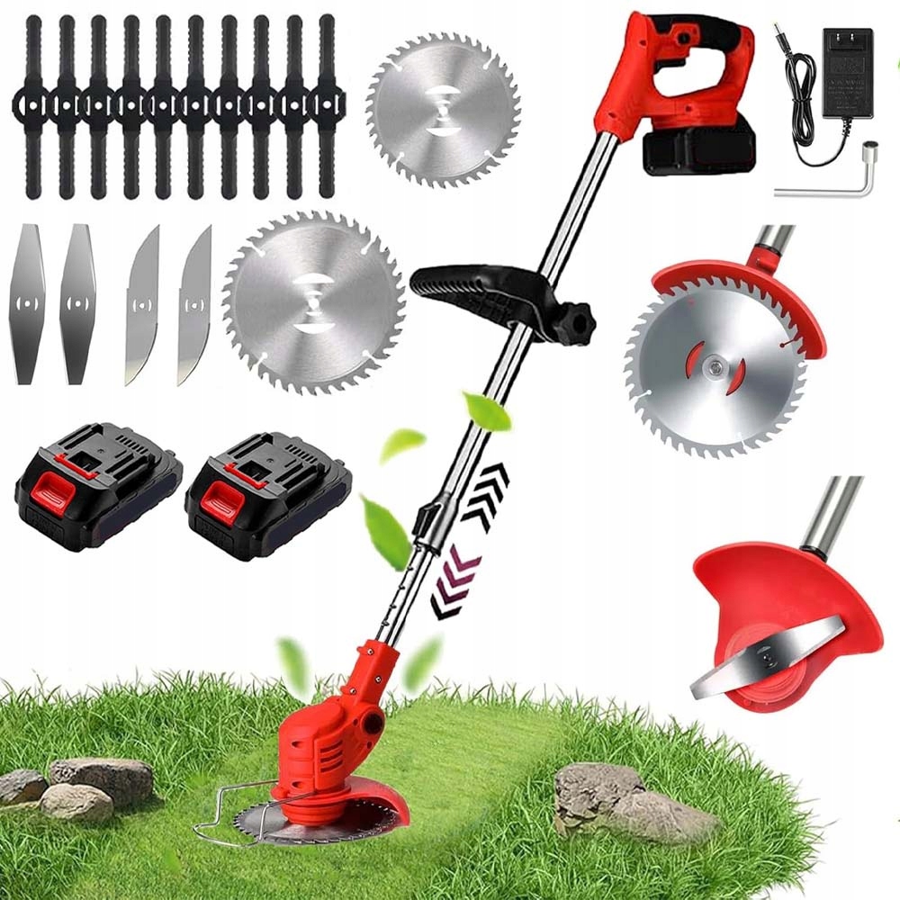 Podkaszarka Do Trawy Kosa Akumulatorowa Elektryczna Ogrodowa Lekka 2X Aku