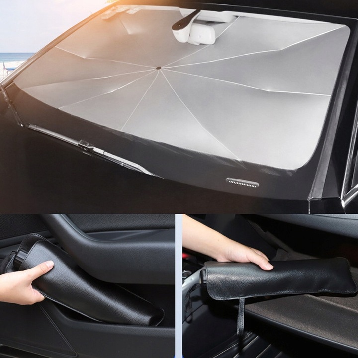 ROLETA DO SAMOCHODU PARASOL PRZECIWSŁONECZNY NA PRZEDNIĄ SZYBĘ AUTA+ZASŁONA Producent inny