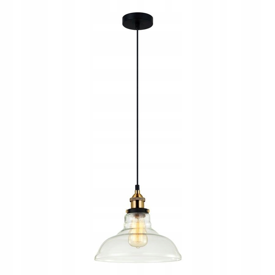 Závesná lampa Stropné Svietidlo Hubert Čierna Oceľová Priemer 28 cm Moderná Italux