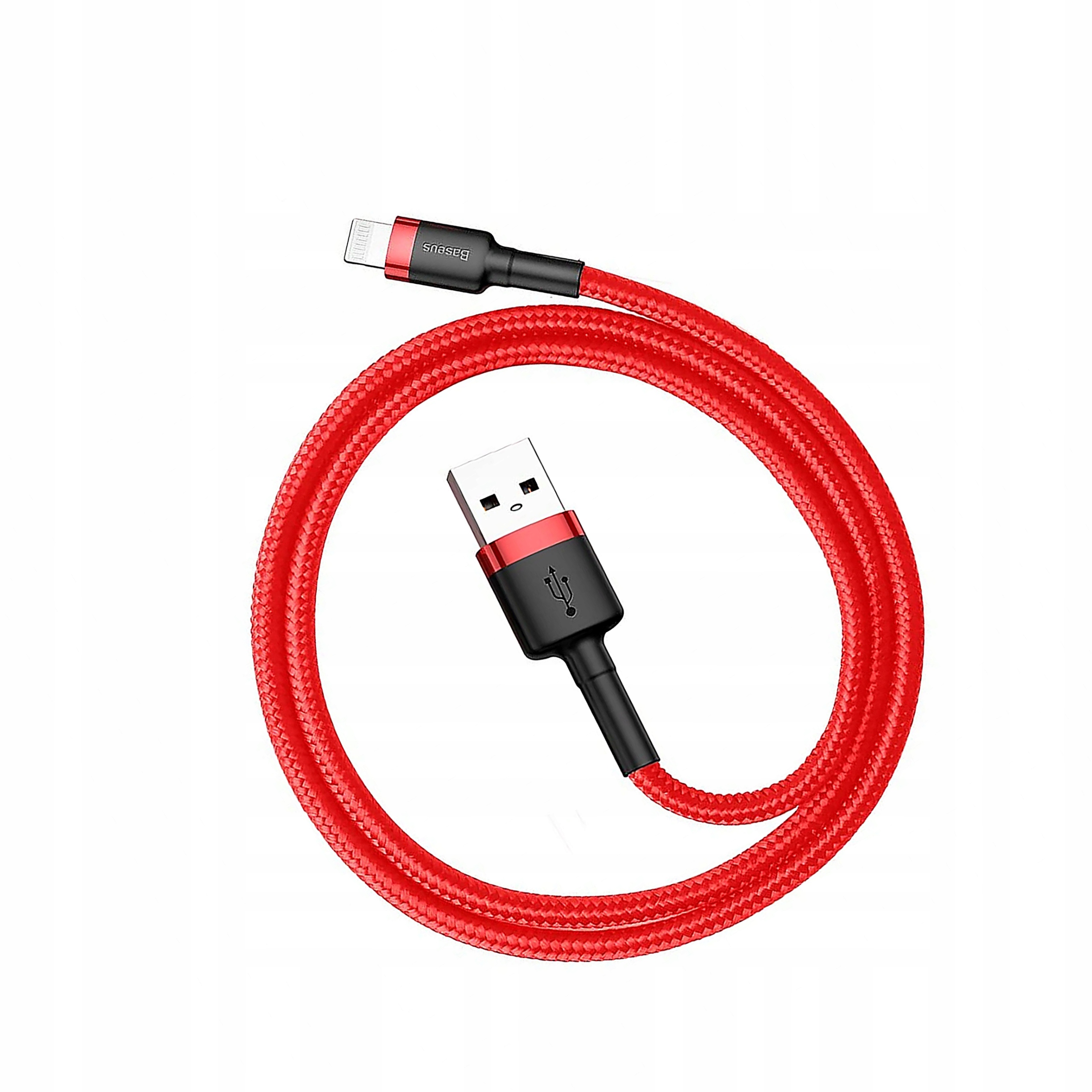 Kabel Baseus Cafule Usb-a Lightning 2.4A Qc 3.0 0.5 m czerwony