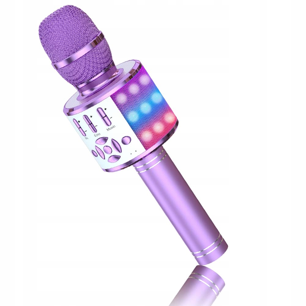 BONAOK Dziecięcy Mikrofon Karaoke Bluetooth 4w1 Bezprzewodowy