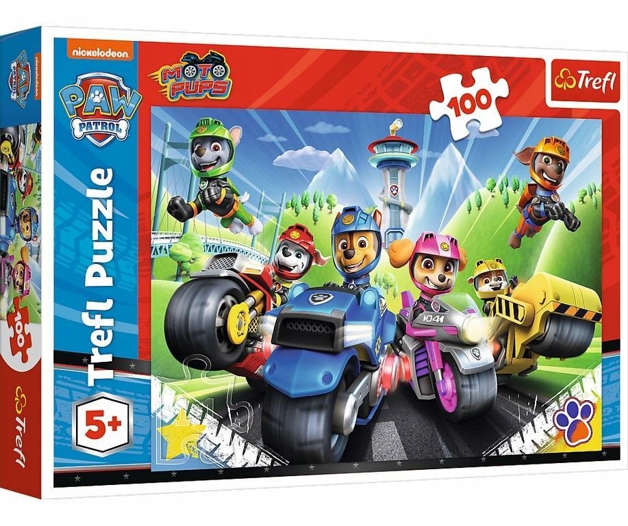

Puzzle 100 El Psi Patrol na motorach Trefl 16430