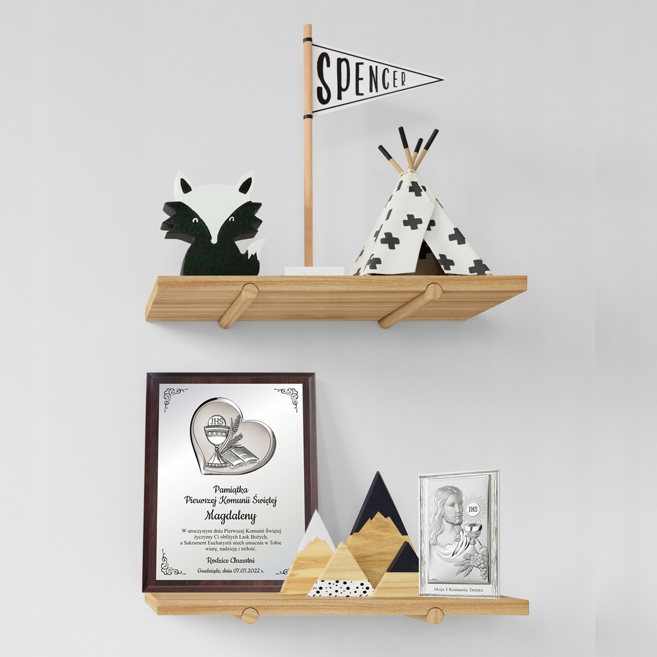 PAMIĄTKA I PIERWSZEJ KOMUNII ŚWIĘTEJ NA PREZENT Szerokość produktu 8.5 cm