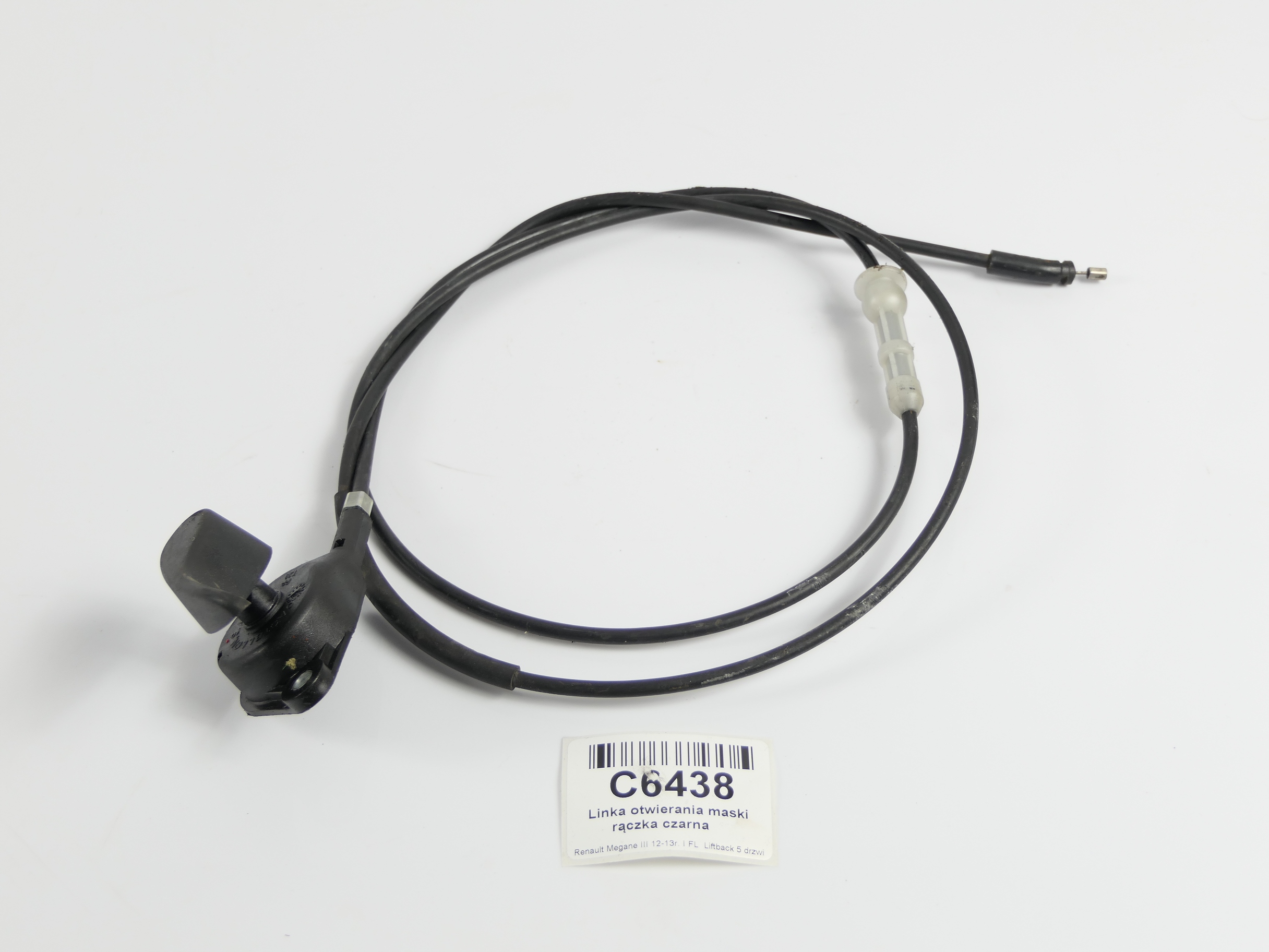 08-12r. - Трос трос открывания капота ручка Megane III 3