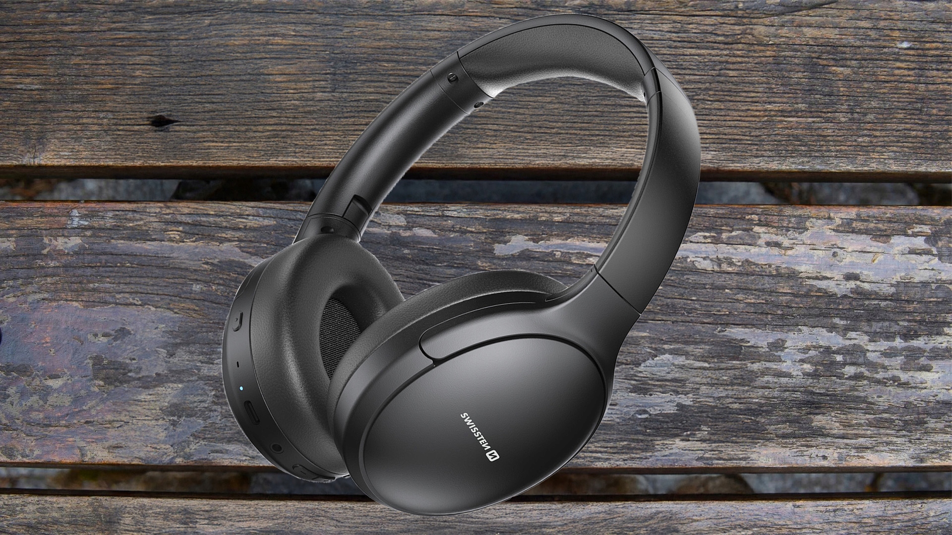 Swissten Pure bluetooth sluchátka Anc černá