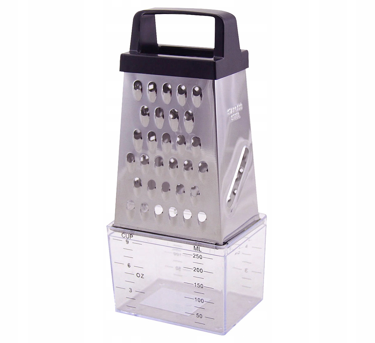 

Tarka Kuchenna 4-STRONNA Szatkownica Z Pojemnikiem