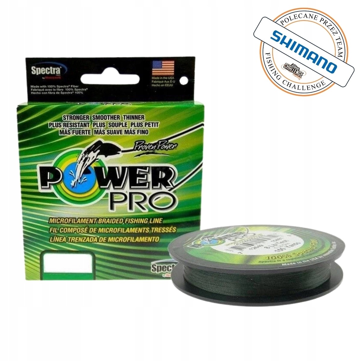 Plecionka Power Pro 0.08mm 4kg 135m Zielona